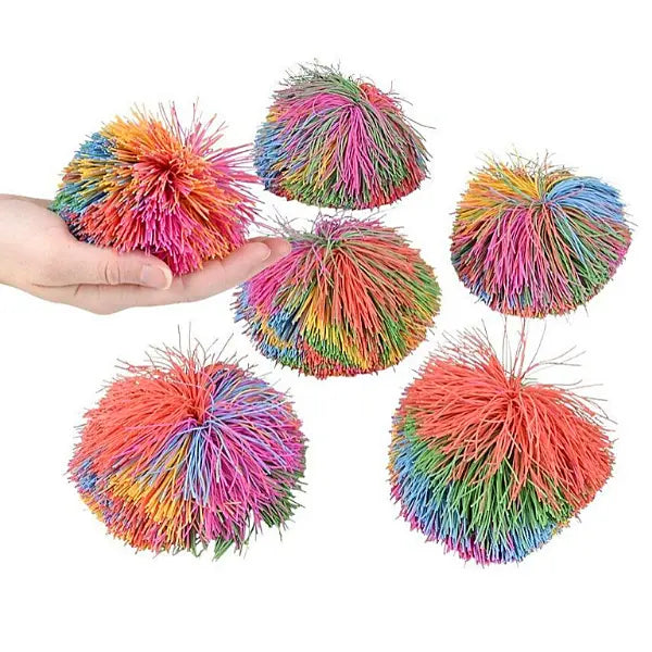 Rainbow Spaghetti String Ball – Red Leaf