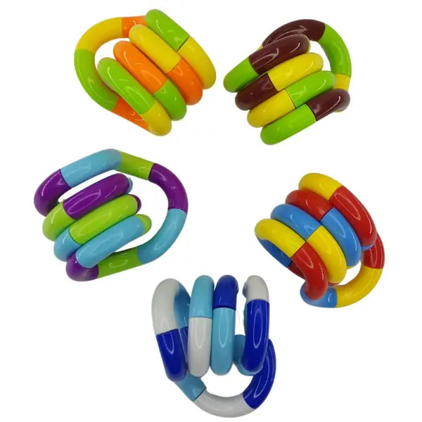 Tangle Jr. Classic Fidget Speelgoed – Draaibaar En Draaiend Stressverlichtend Speeltje In Vrolijke Kleuren